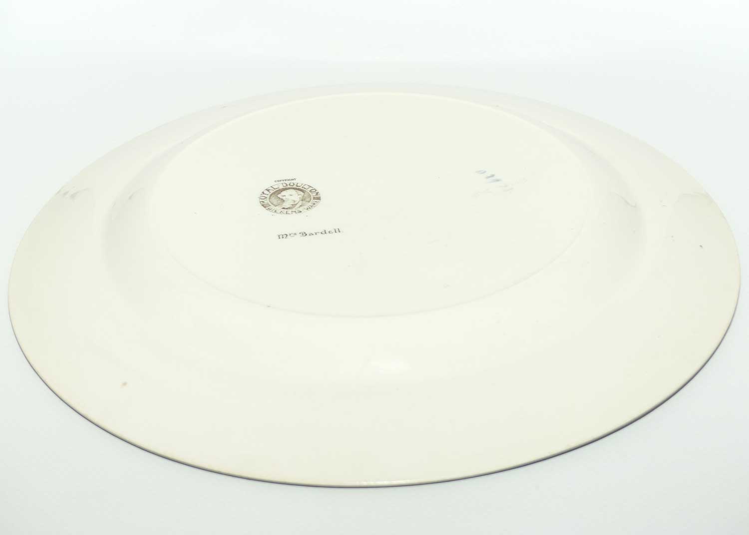 Royal Doulton Dickens Mrs Bardell rack plate D2973 | 26cm diam