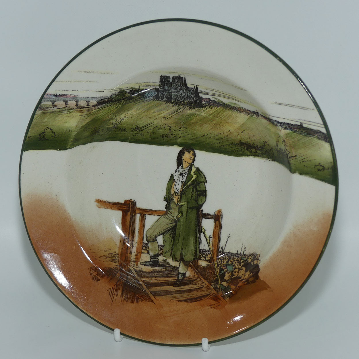 Royal Doulton Dickens Sydney Carton rimmed bowl D2793 | 19.5cm