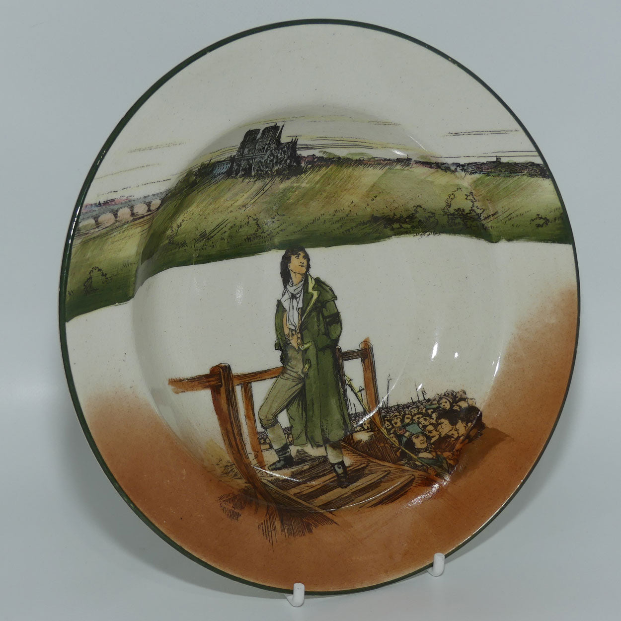 Royal Doulton Dickens Sydney Carton rimmed bowl D2793 | 19.5cm