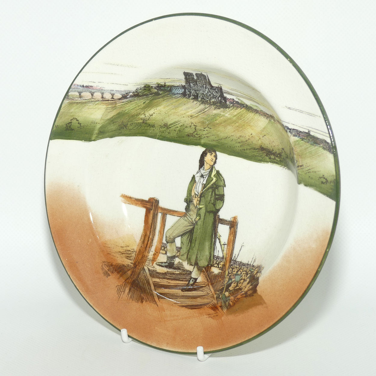 Royal Doulton Dickens Sydney Carton rimmed bowl D2793 | 19.5cm