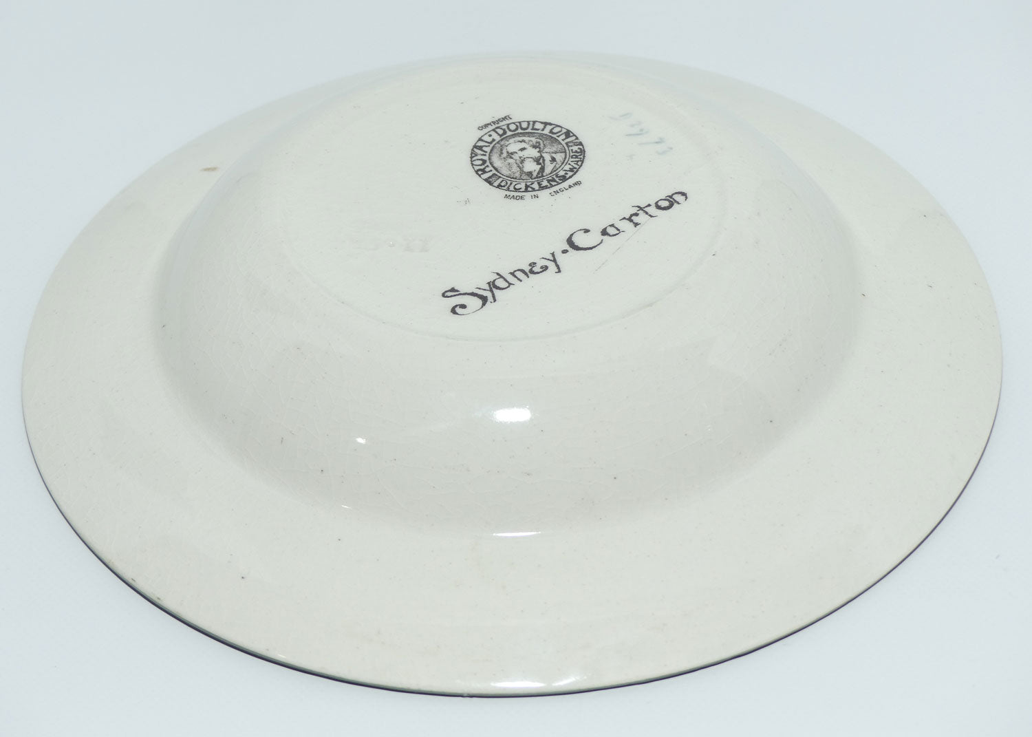 Royal Doulton Dickens Sydney Carton rimmed bowl D2793 | 19.5cm