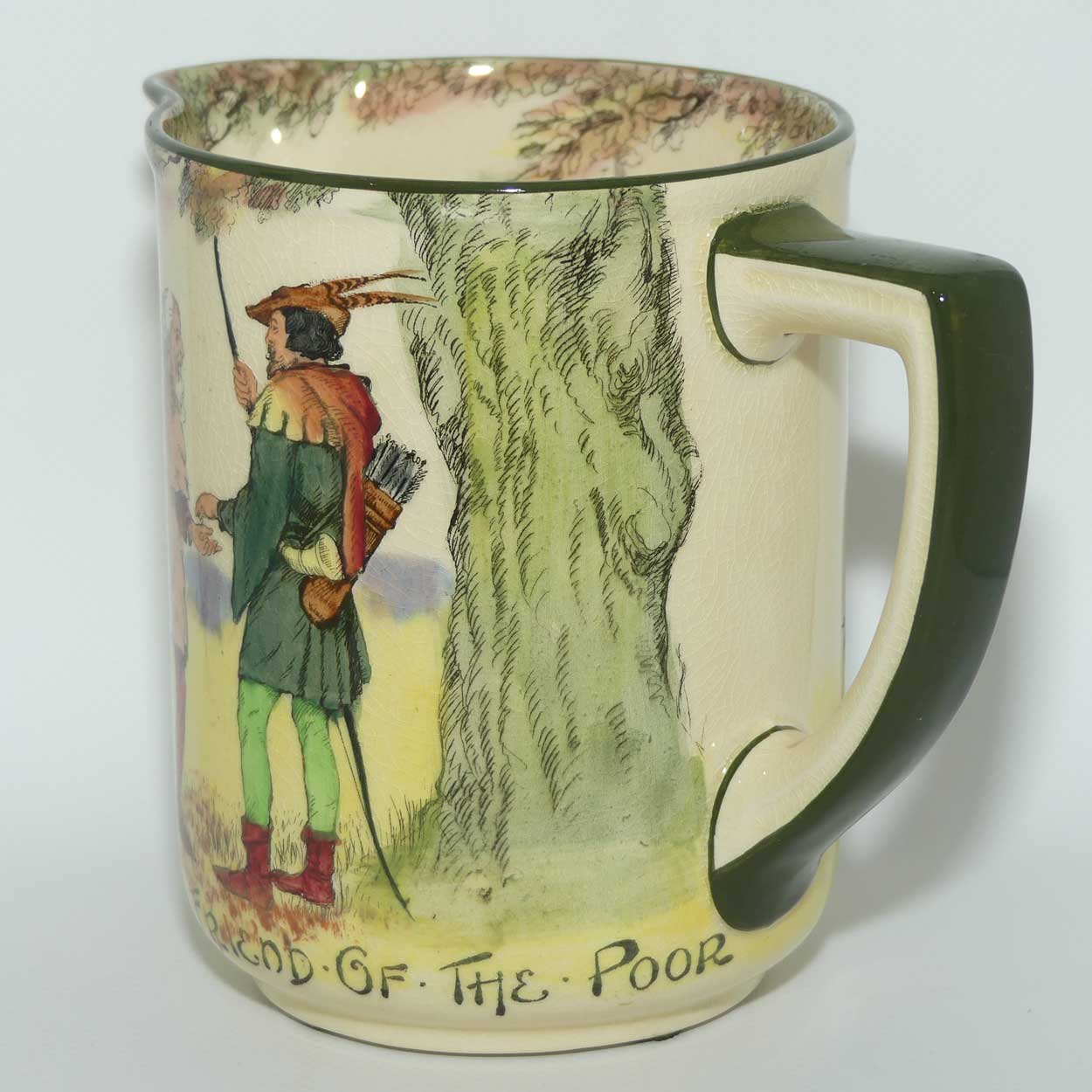 Royal Doulton Under the Greenwood Tree | Robin Hood jug D3751 | Robin Hood The Friend of the Poor