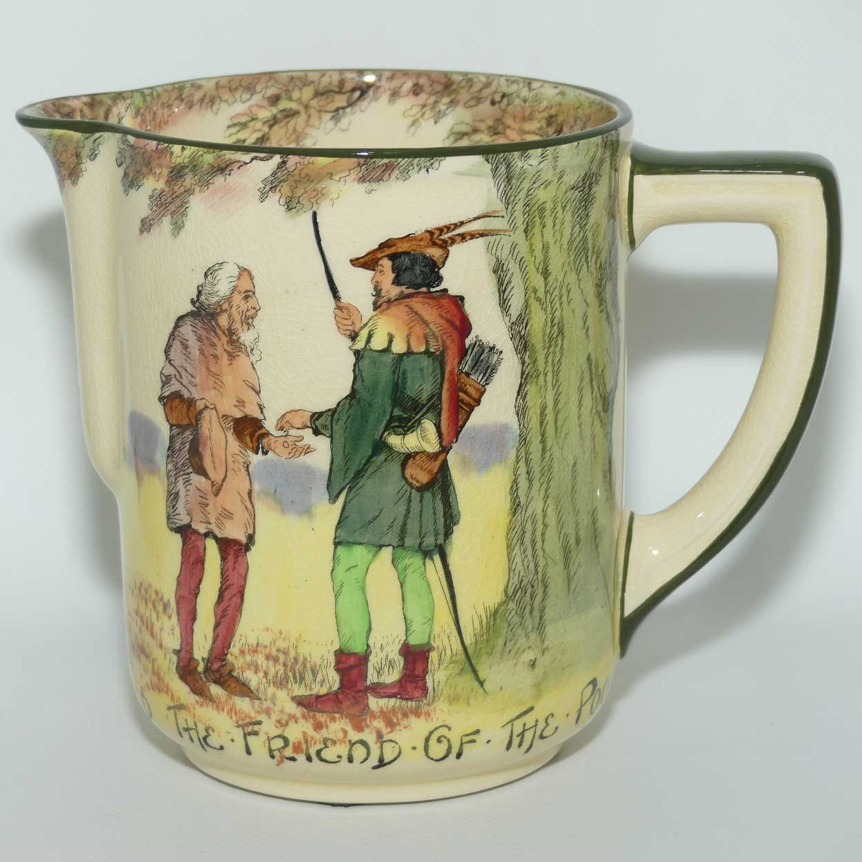 Royal Doulton Under the Greenwood Tree | Robin Hood jug D3751 | Robin Hood The Friend of the Poor