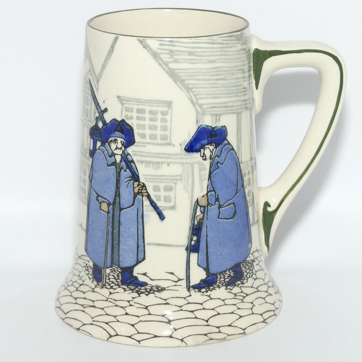 Royal Doulton Nightwatchman ale tankard D4746 | Blue and White