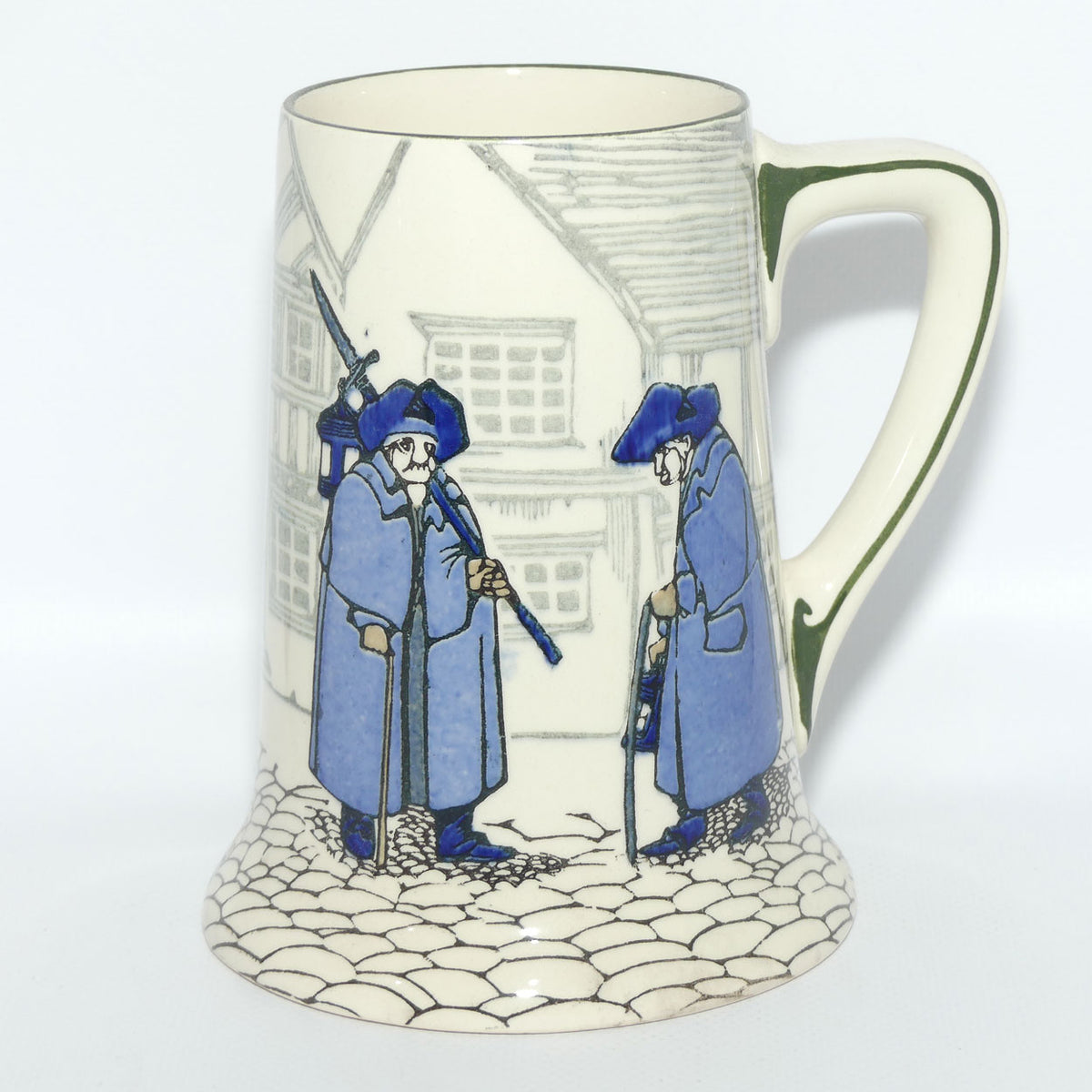 Royal Doulton Nightwatchman ale tankard D4746 | Blue and White