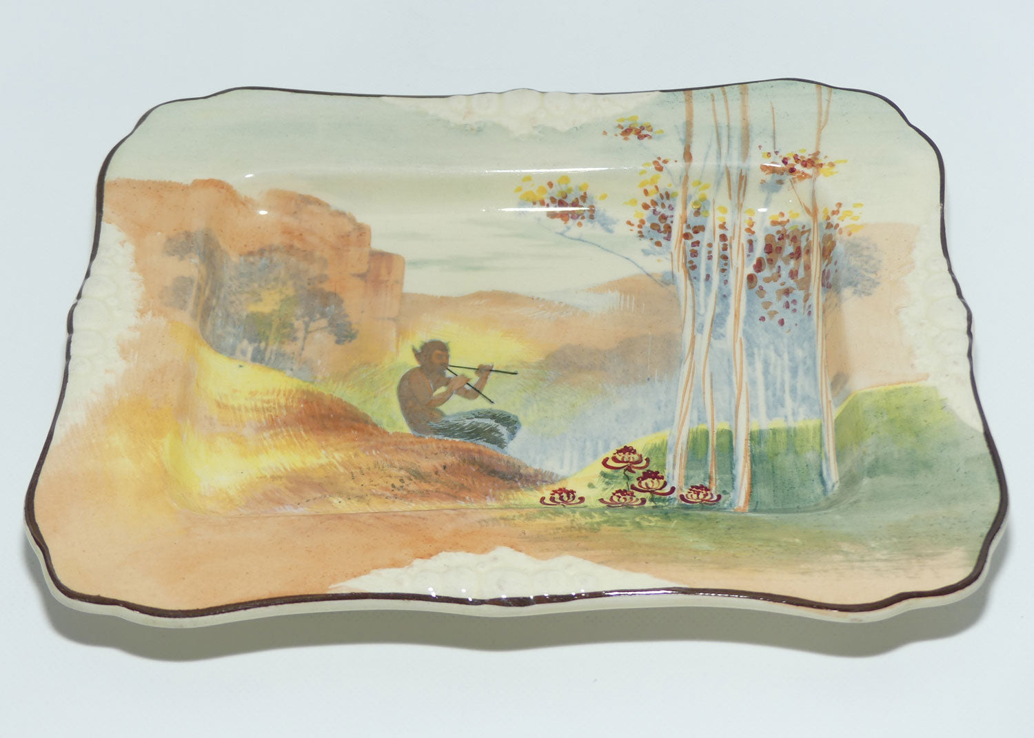 Royal Doulton Pipes of Pan rectangular tray D4784