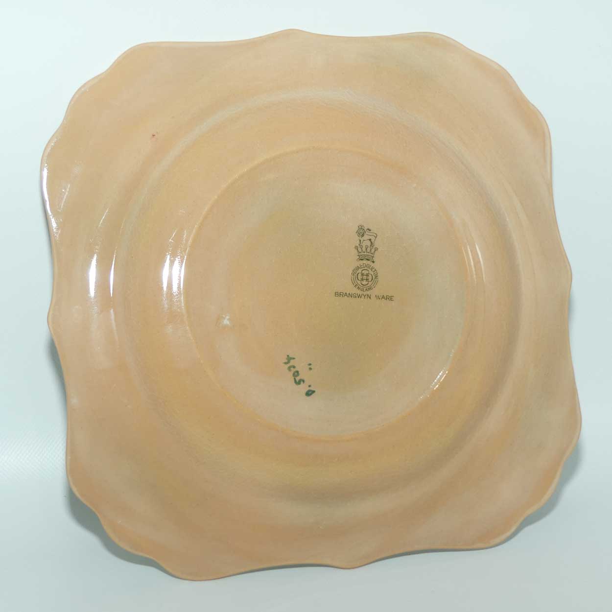 Royal Doulton Art Deco Brangwyn Ware plate | Square | D5034