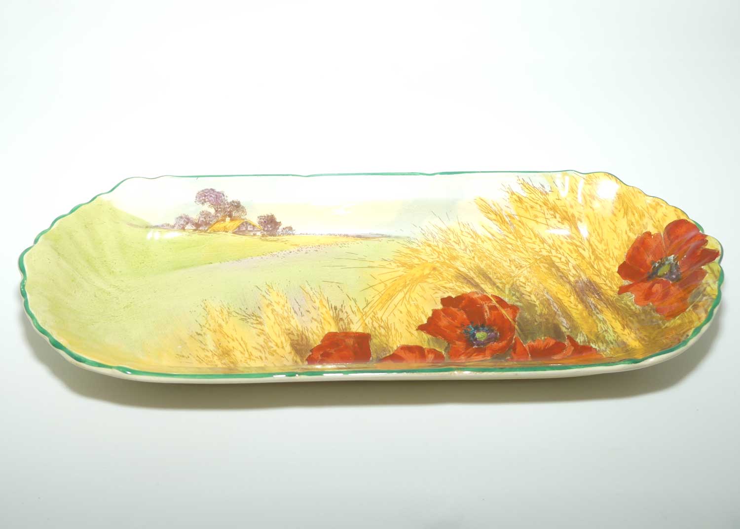 Royal Doulton Poppies in Cornfield celery tray D5097 | Astor shape