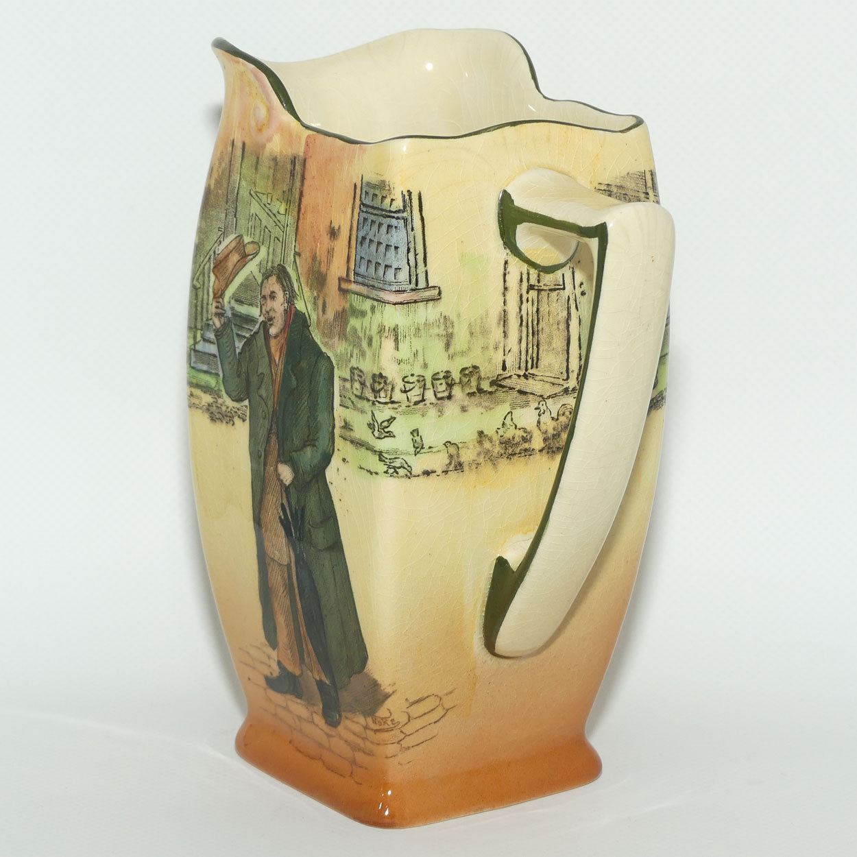 Royal Doulton Dickens Mr Squeers Friar shape jug D5175