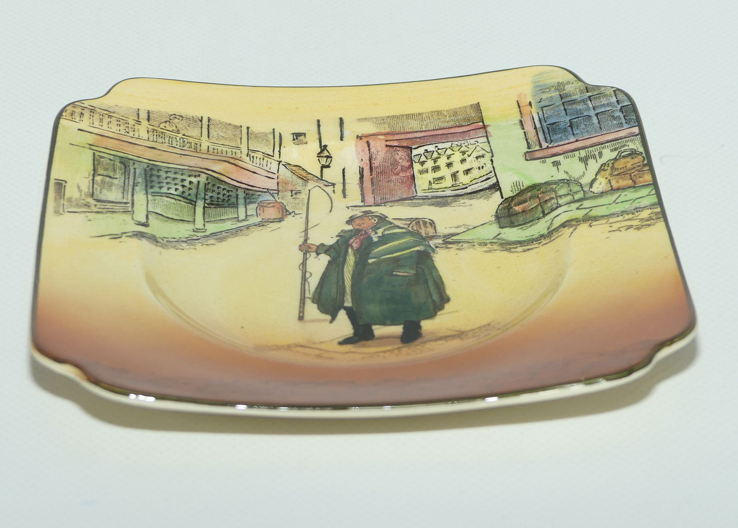 Royal Doulton Dickens Tony Weller plate | Noke | Square 15cm | D5175