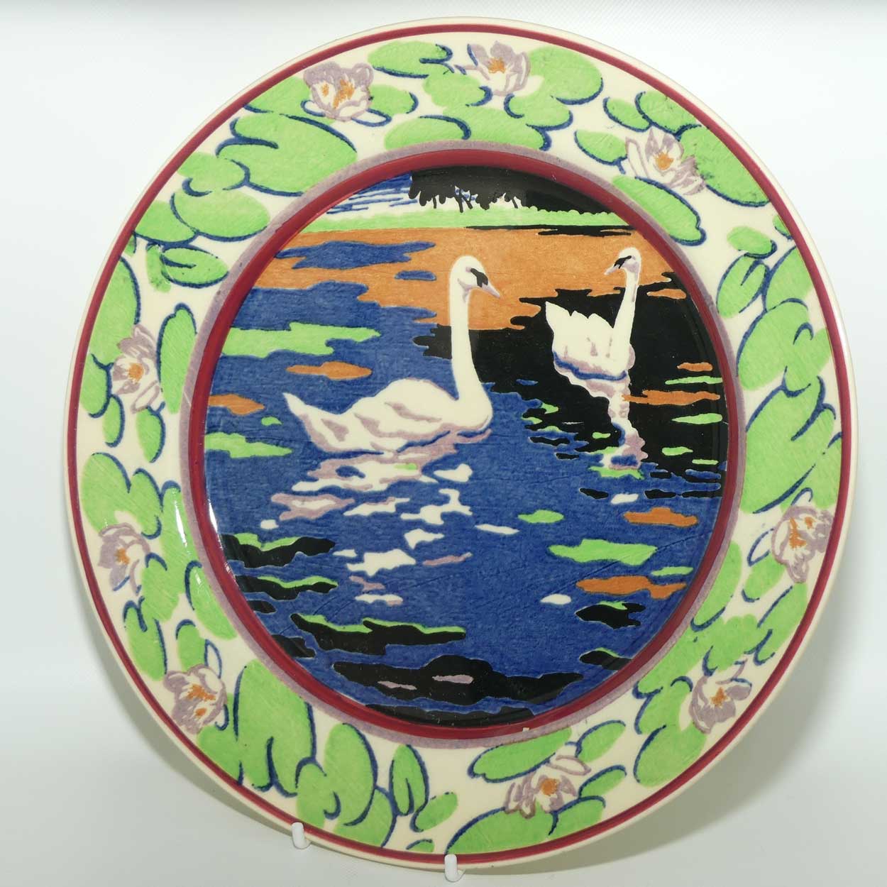 Royal Doulton Art Deco Swans C plate | D5206