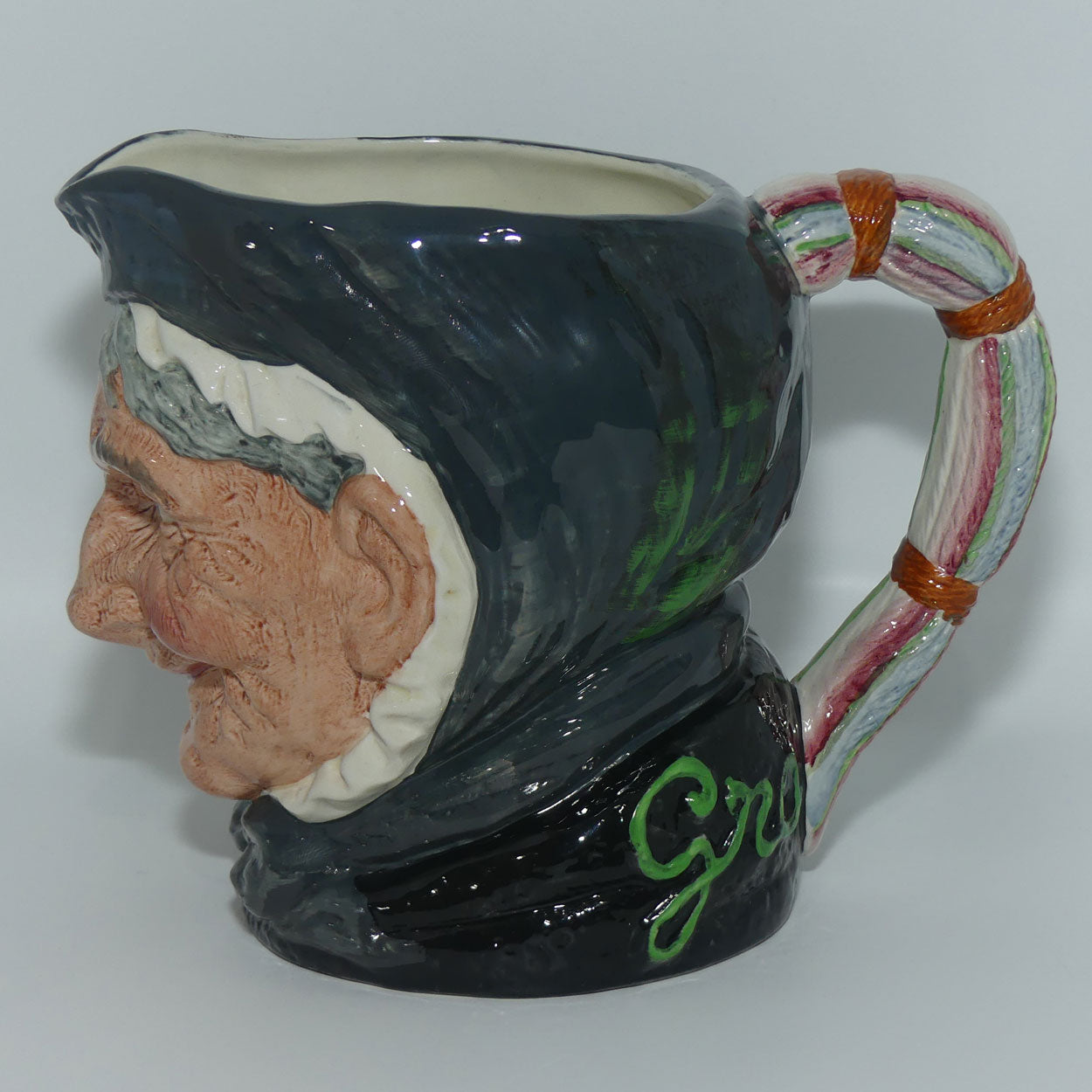 D5521 Royal Doulton large character jug Granny | With Tooth | later stamp