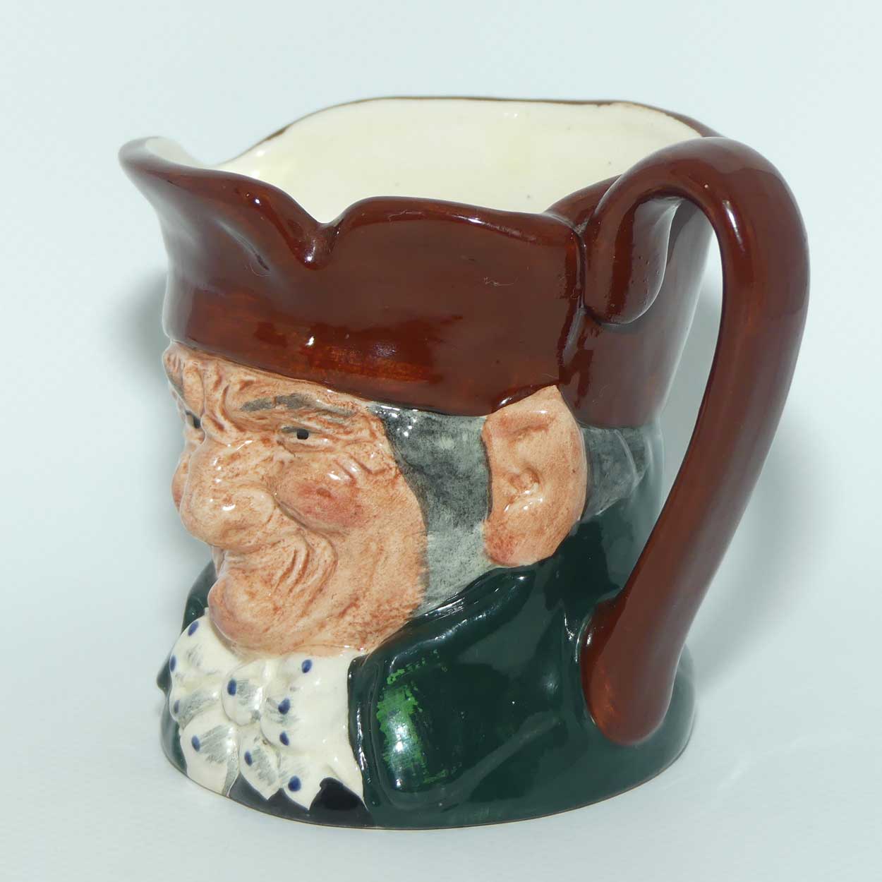 D5527 Royal Doulton small character jug Old Charley | 1970s stamp