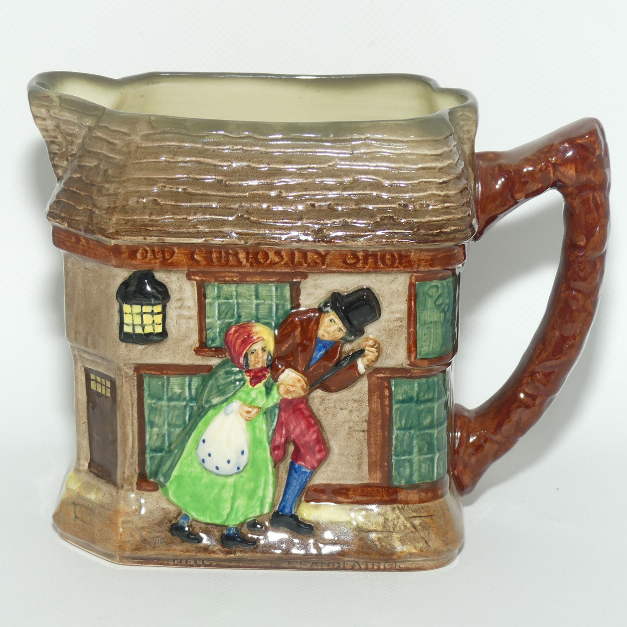 Royal Doulton Dickens G Low Relief Old Curiosity Shop jug | Nell, her grandfather and the Marchioness D5584 | #3