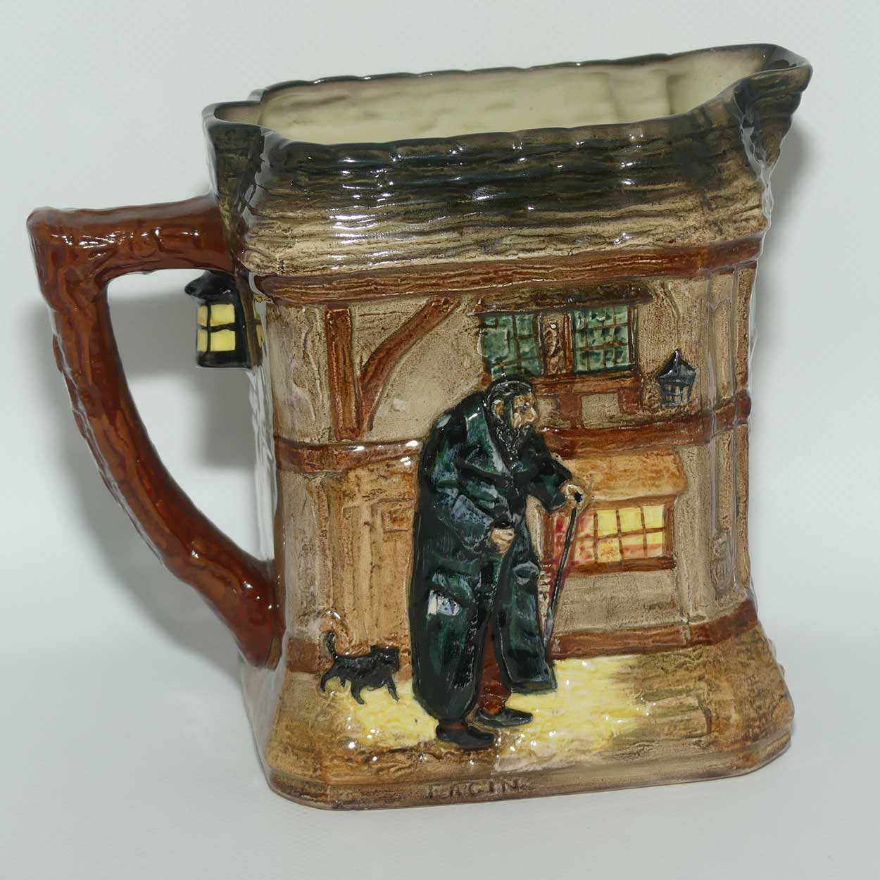 Royal Doulton Dickens G Low Relief Oliver Twist jug | Oliver, Artful Dodger, Fagin and Bumble | D5617 | #2