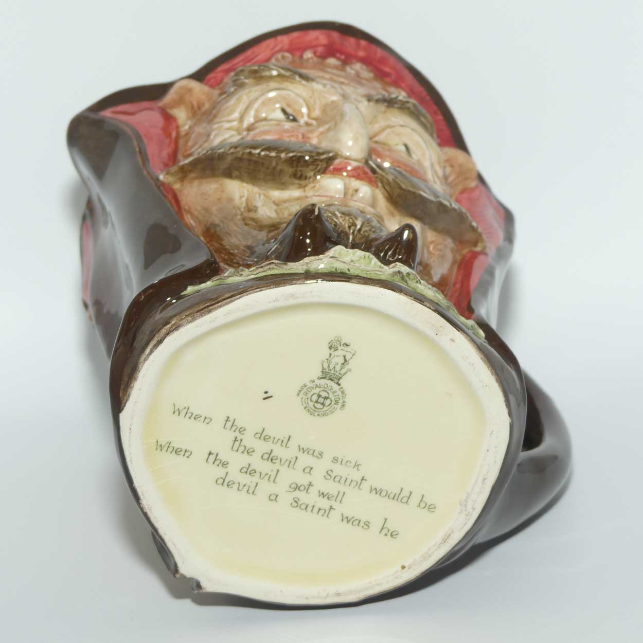D5757 Royal Doulton large character jug Mephistopheles | With Verse | #2