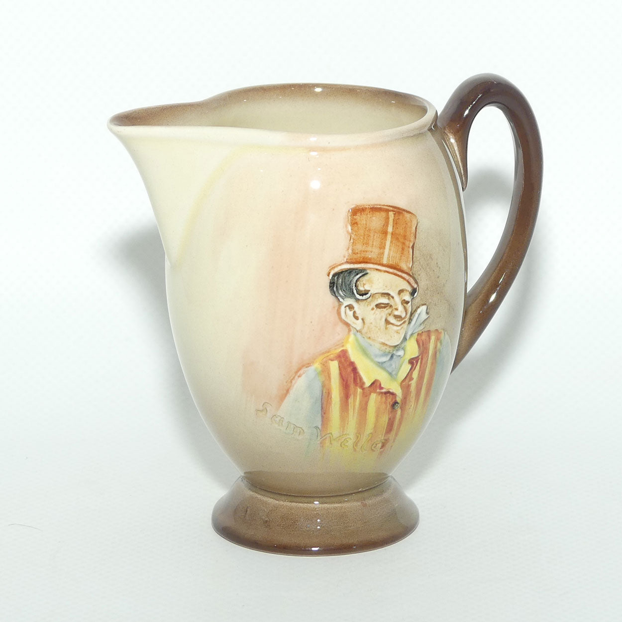 Royal Doulton Dickens Sam Weller low relief milk jug D5833