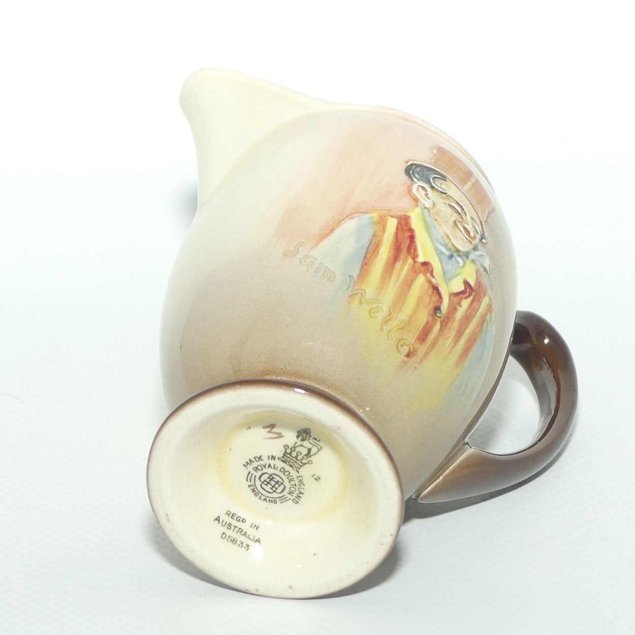 Royal Doulton Dickens Sam Weller low relief milk jug D5833