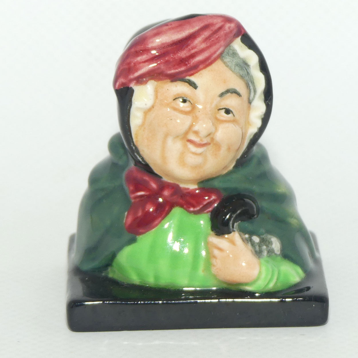 D6047 Royal Doulton Dickens character miniature bust Sairey Gamp | Character and Toby Jug interest