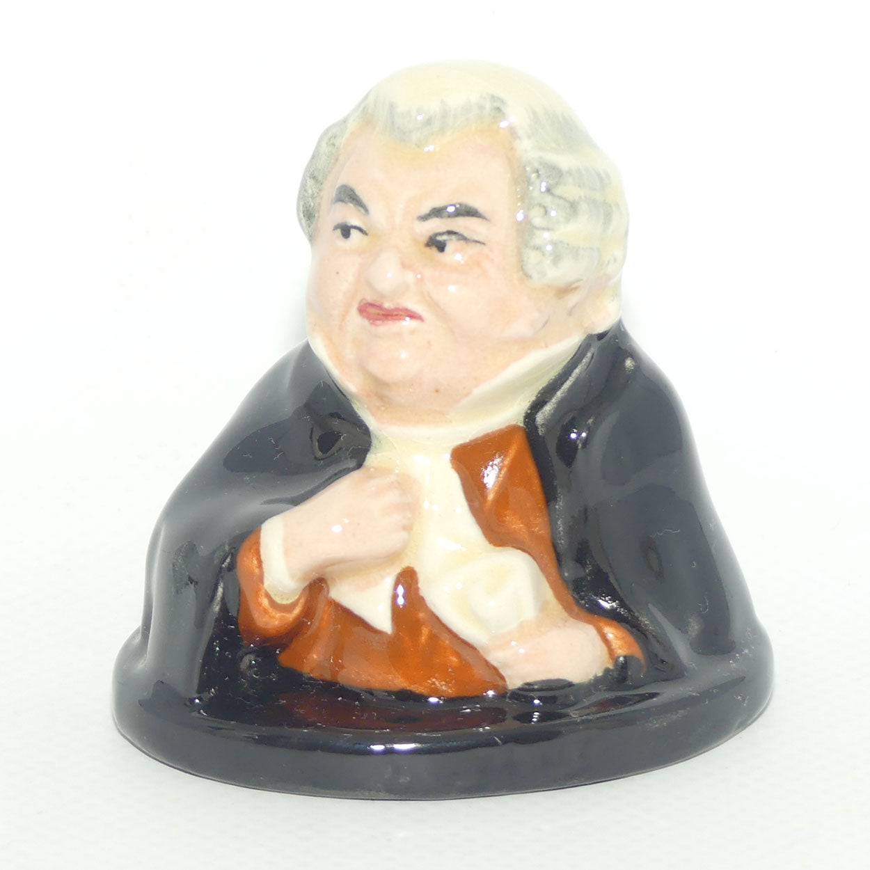 D6048 Royal Doulton Dickens character miniature bust Buz Fuz| Character and Toby Jug interest