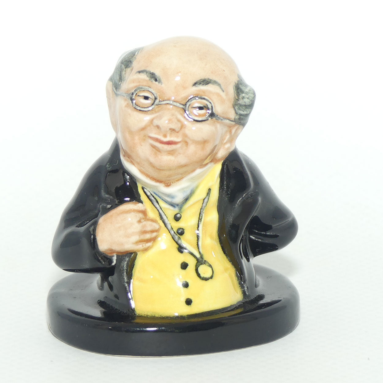 D6049 Royal Doulton Dickens character miniature bust Mr Pickwick | Character Jug interest