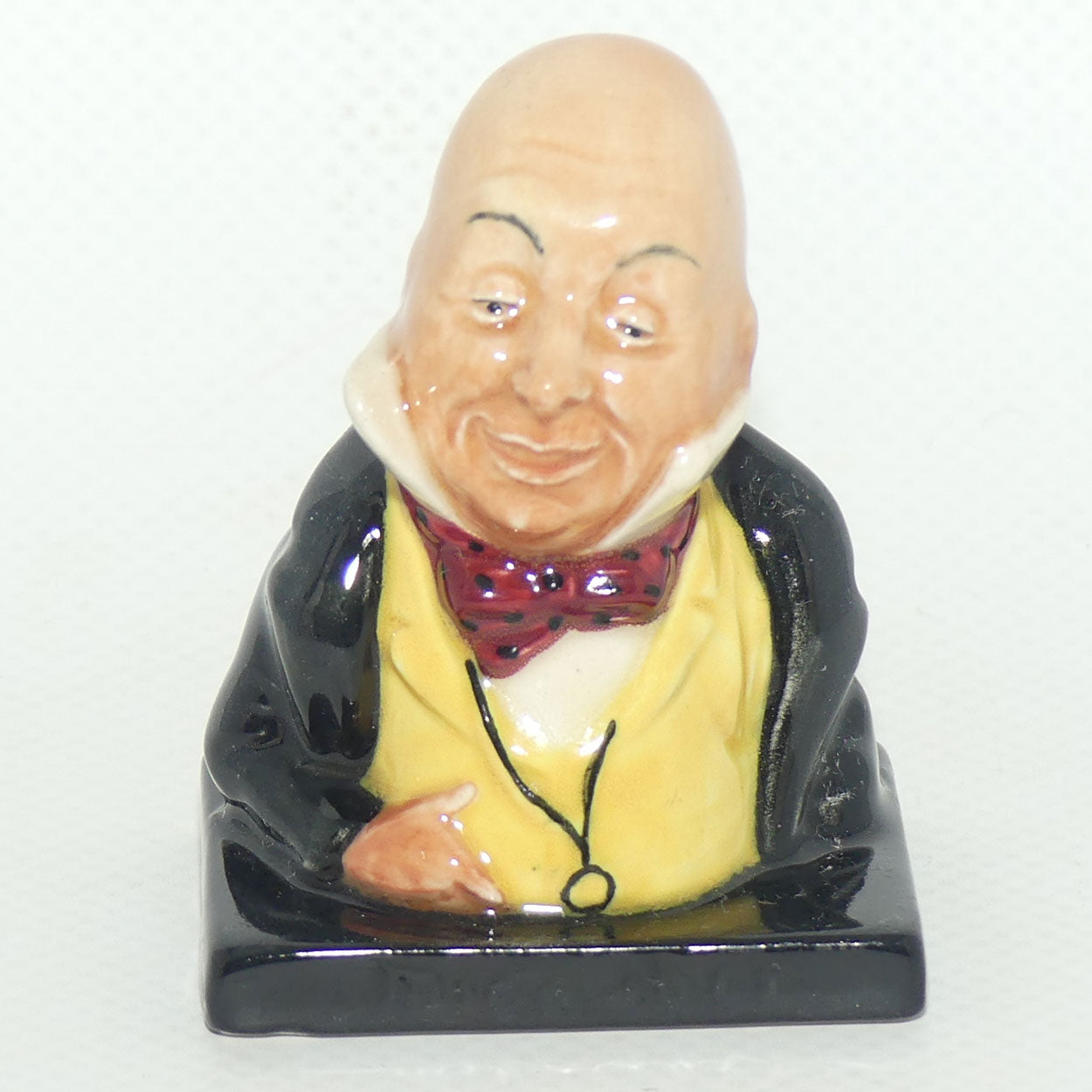 D6050 Royal Doulton Dickens character miniature bust Mr Micawber | Character and Toby Jug interest