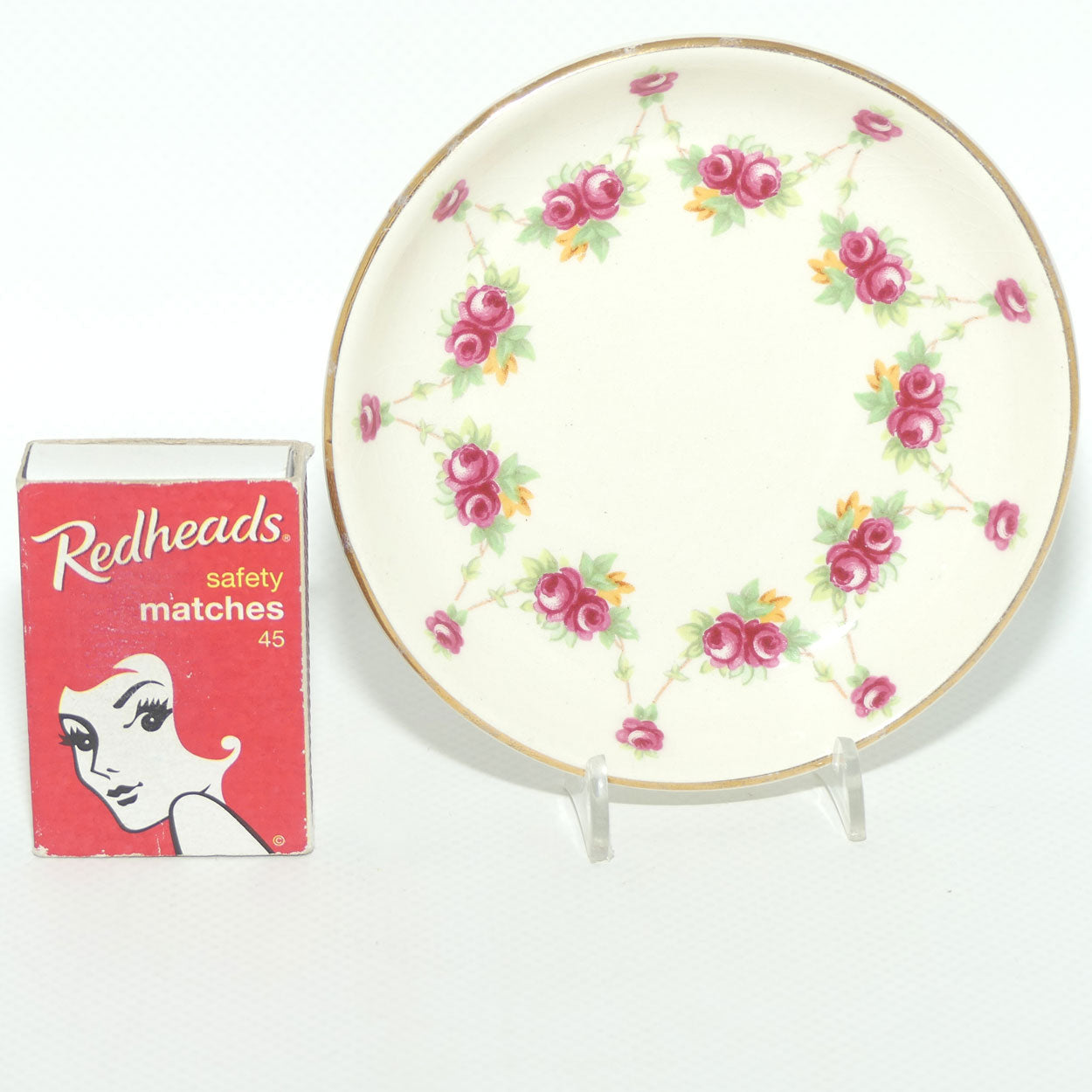 Royal Doulton Rosebud Garland D6055 pin dish | #1