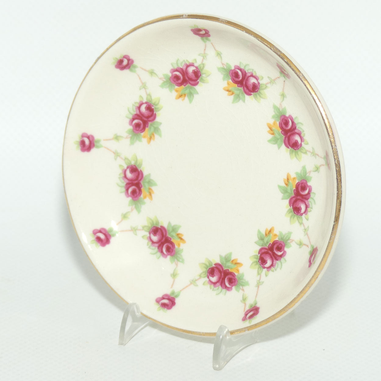 Royal Doulton Rosebud Garland D6055 pin dish | #1