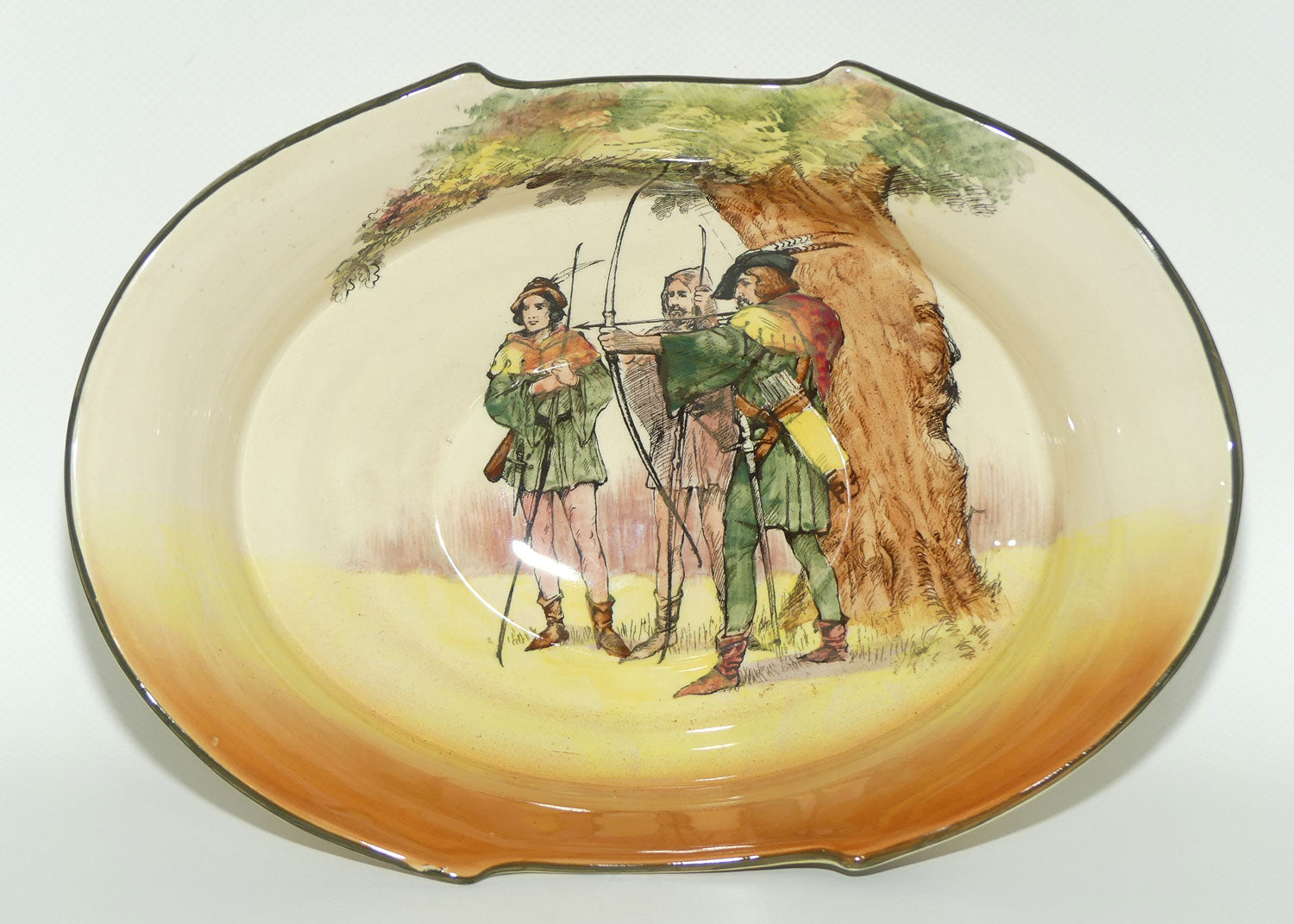 Royal Doulton Under the Greenwood Tree | oval shape cut out bowl | D6094