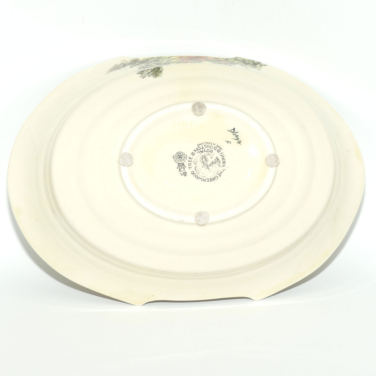 Royal Doulton Under the Greenwood Tree | oval shape cut out bowl | D6094