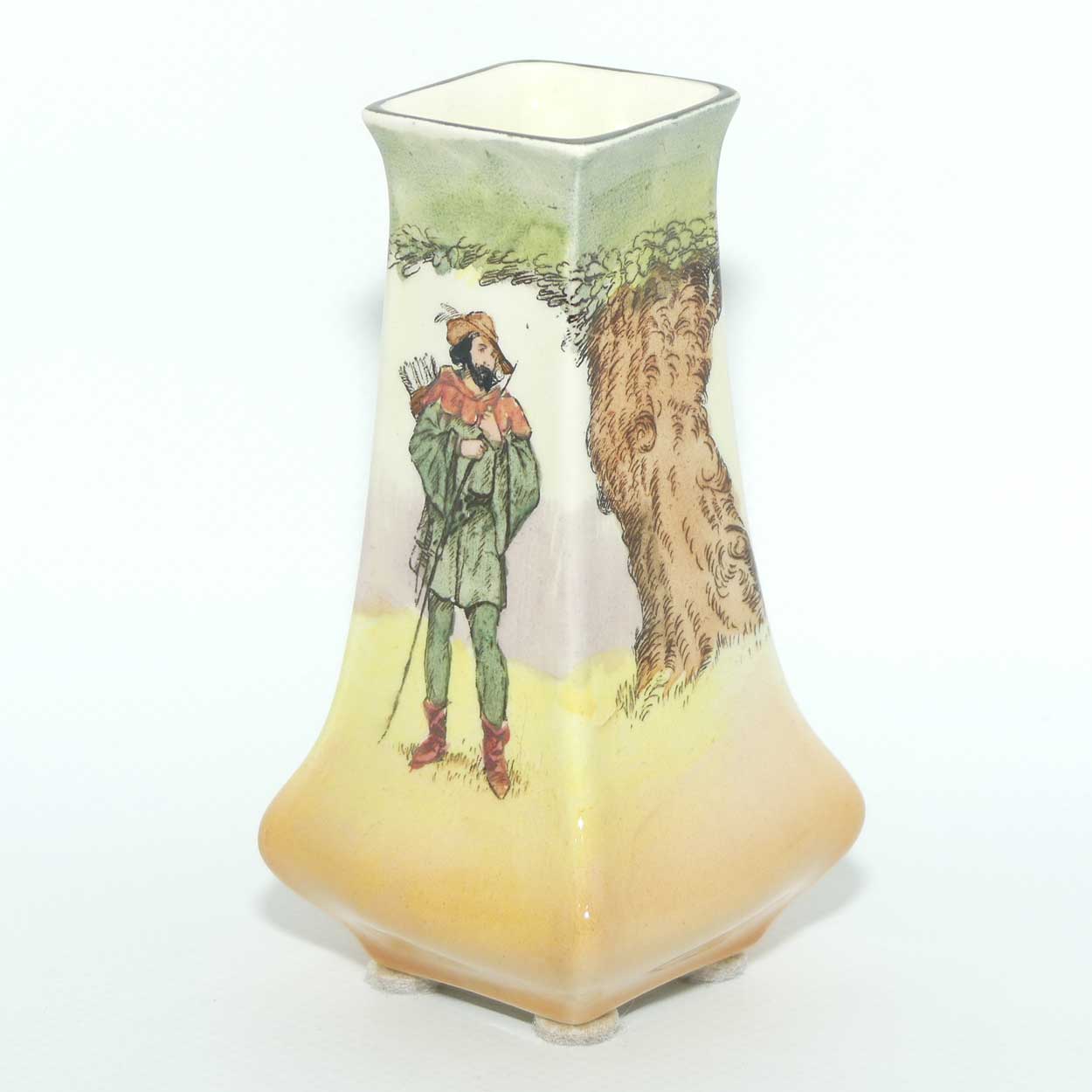 Royal Doulton Under the Greenwood Tree | Robin Hood bud vase D6094 | Robin Hood