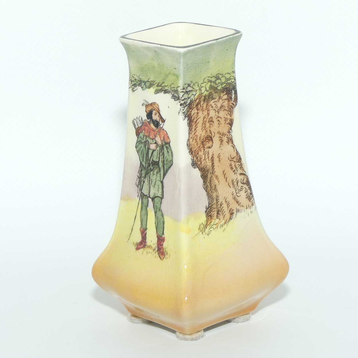 Royal Doulton Under the Greenwood Tree | Robin Hood bud vase D6094 | Robin Hood