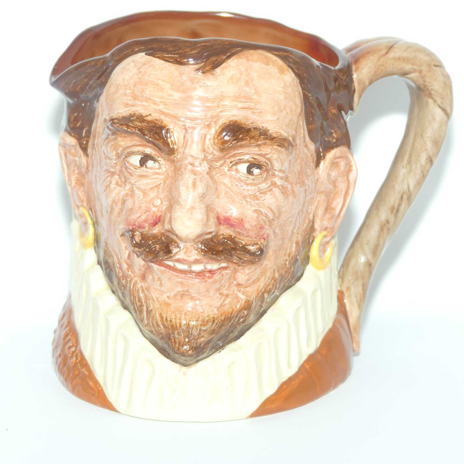 D6115 Royal Doulton large character jug Drake | Hatless