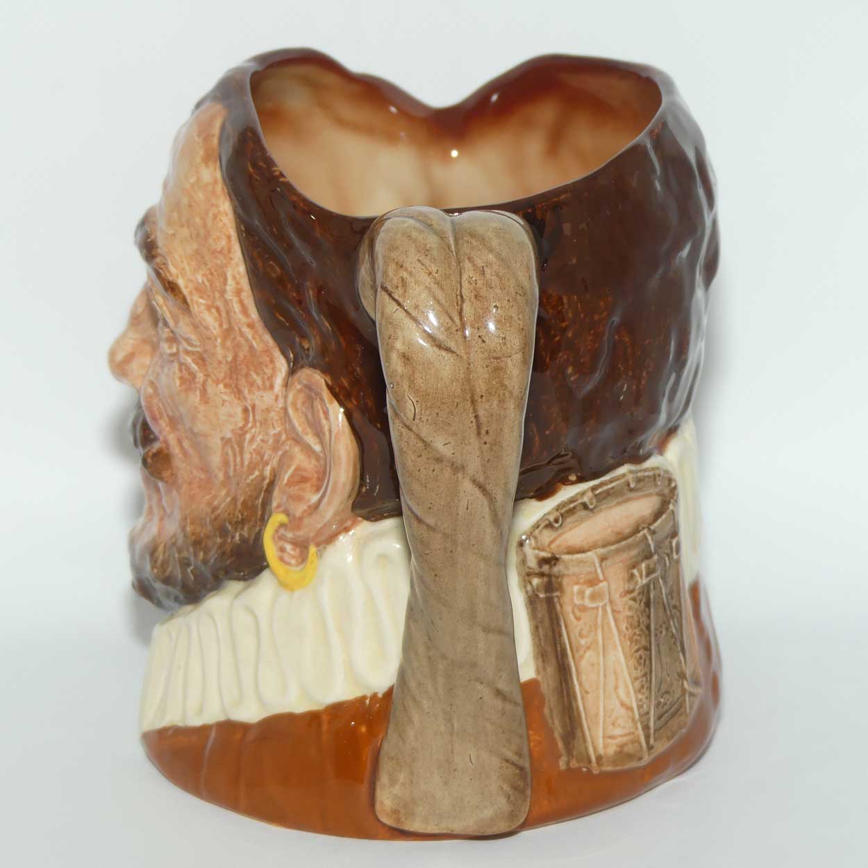 D6115 Royal Doulton large character jug Drake | Hatless