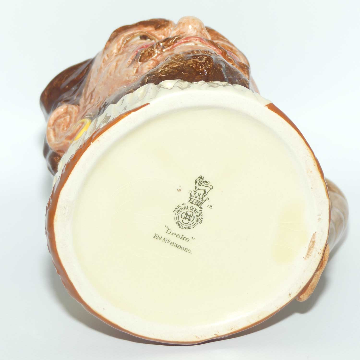 D6115 Royal Doulton large character jug Drake | Hatless