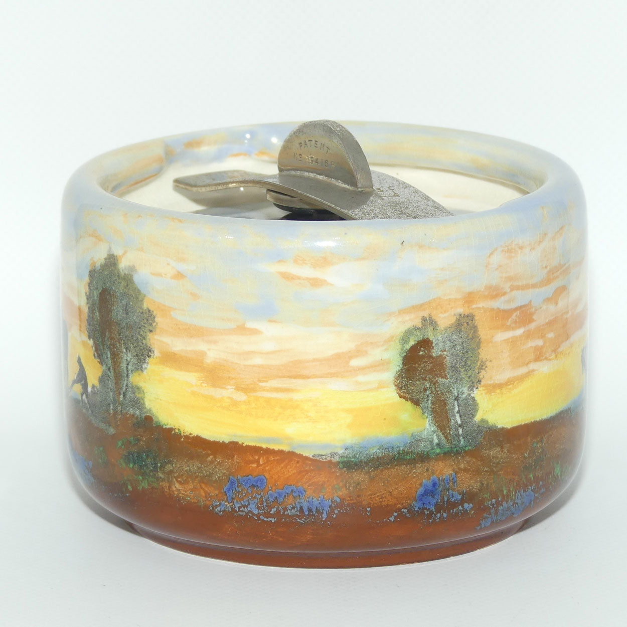 Royal Doulton tobacco jar Ploughing D6162