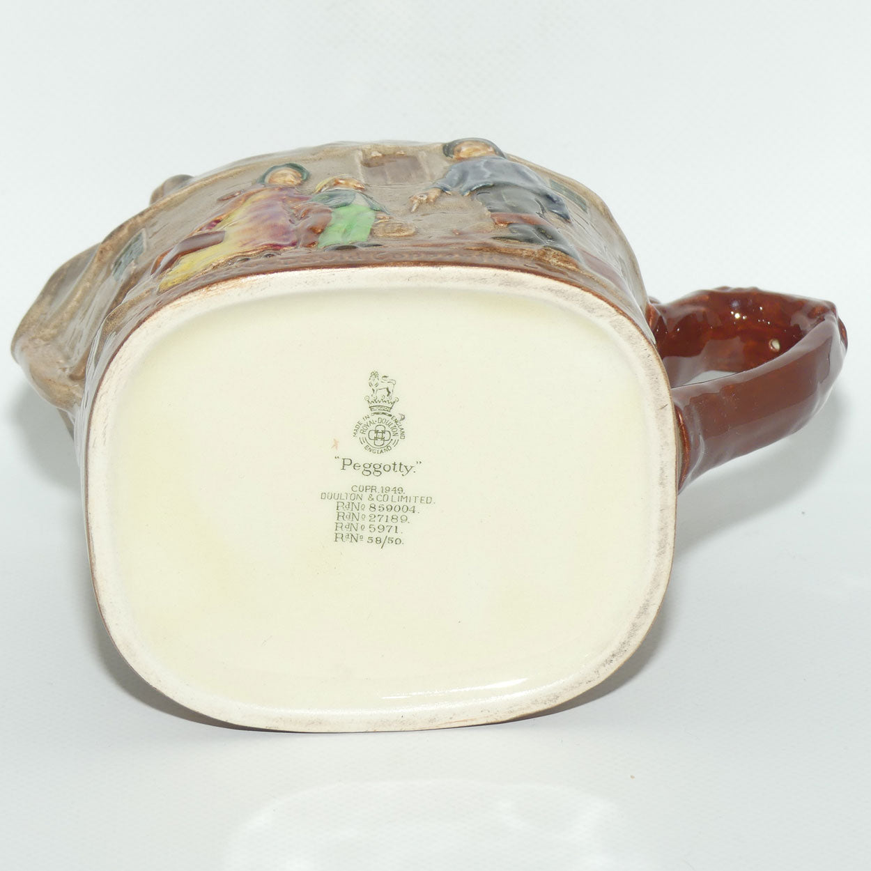 Royal Doulton Dickens G Low Relief Peggotty jug | Scene from David Copperfield D6292