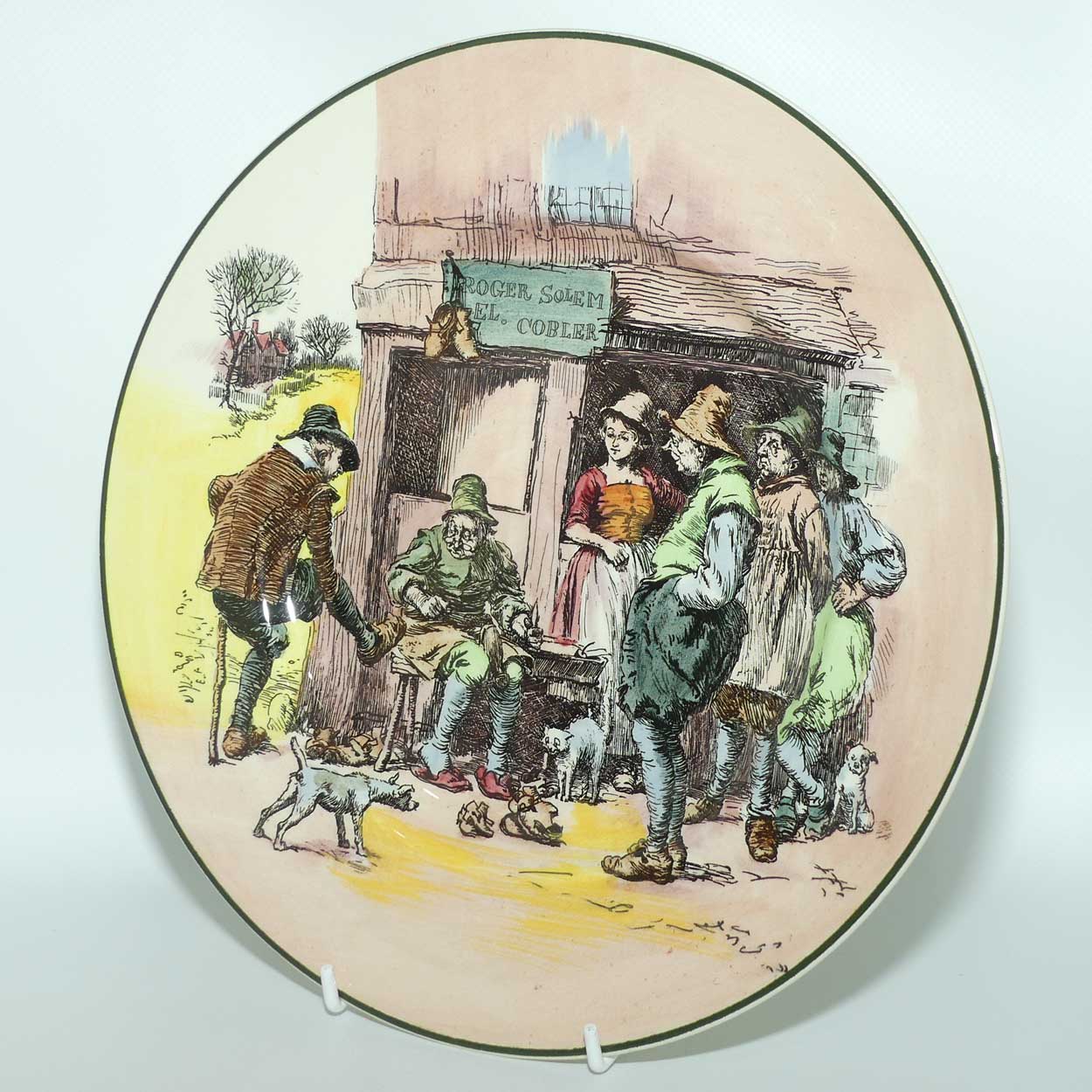 Royal Doulton Old English Scenes plate D6302 | Roger Solomel Cobbler