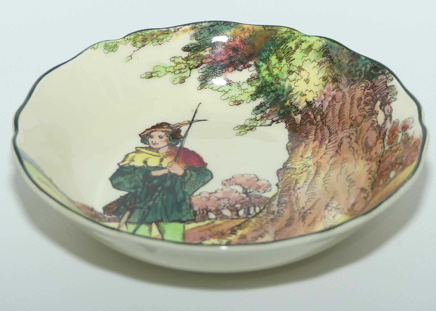 Royal Doulton Under the Greenwood Tree | Robin Hood D6341 round bowl | 13cm diam