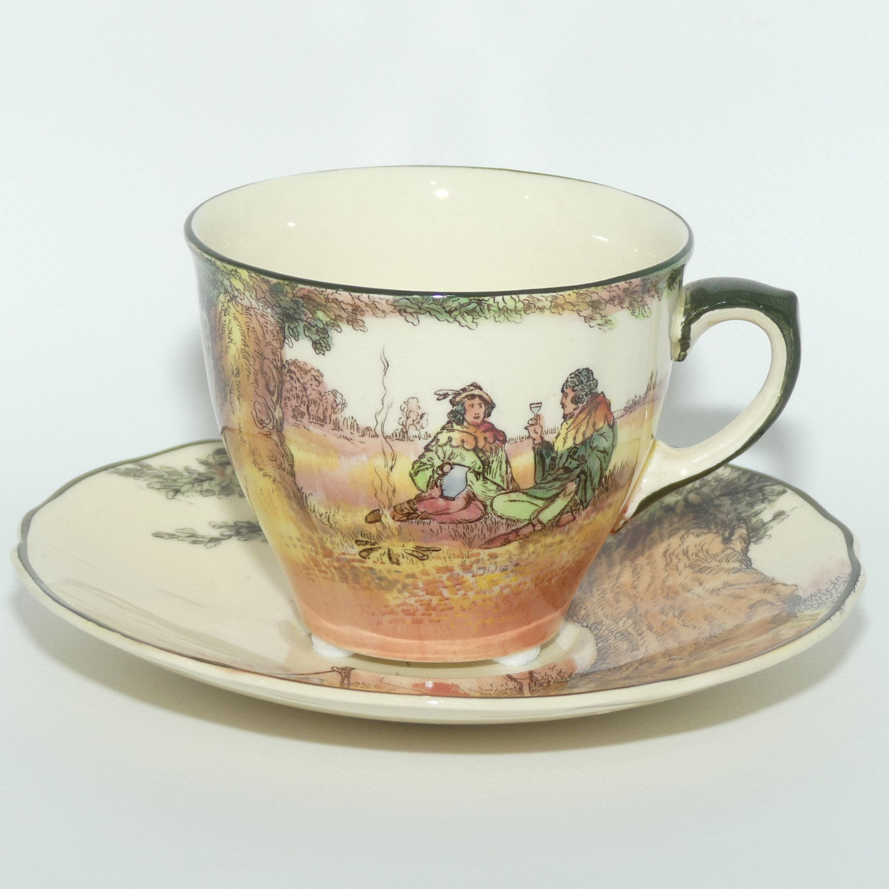 Royal Doulton Under the Greenwood Tree | Robin Hood D6341 tea duo | #2