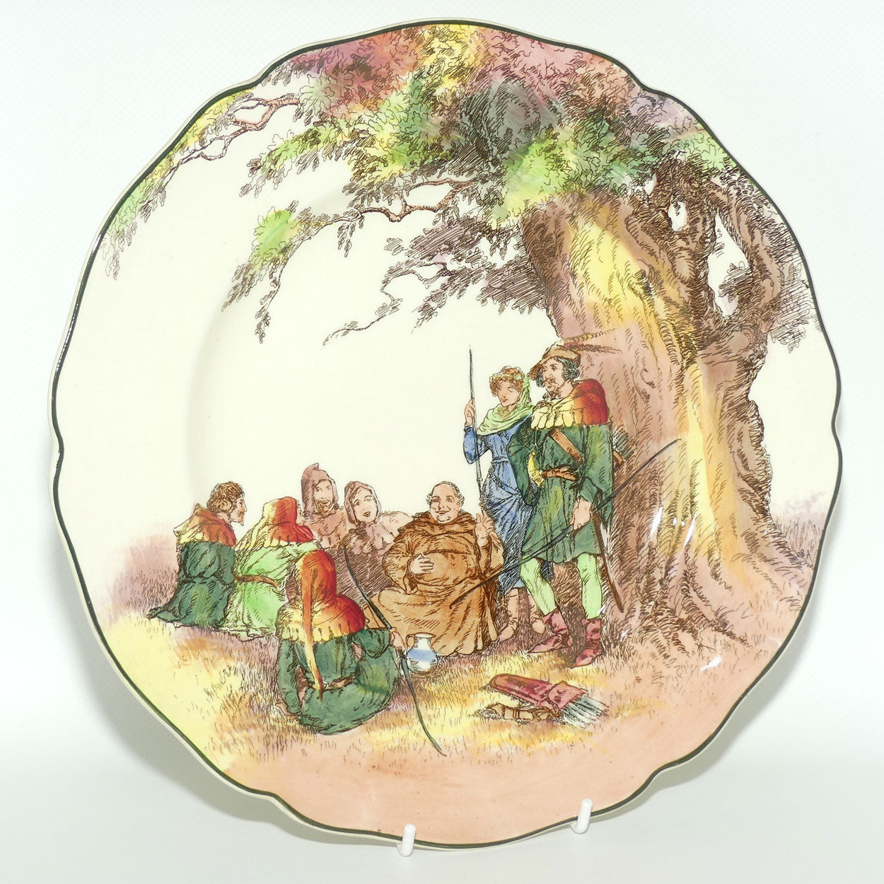 Royal Doulton Under the Greenwood Tree Leeds rack plate D6341 | #1 | Blue Main Marion