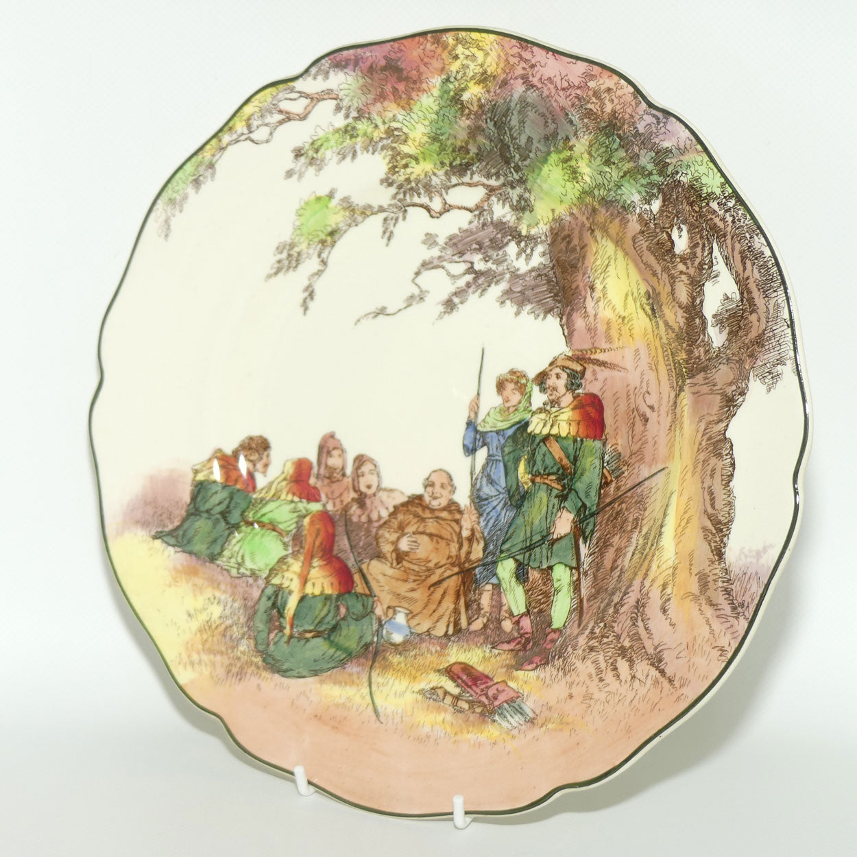 Royal Doulton Under the Greenwood Tree Leeds rack plate D6341 | #1 | Blue Main Marion