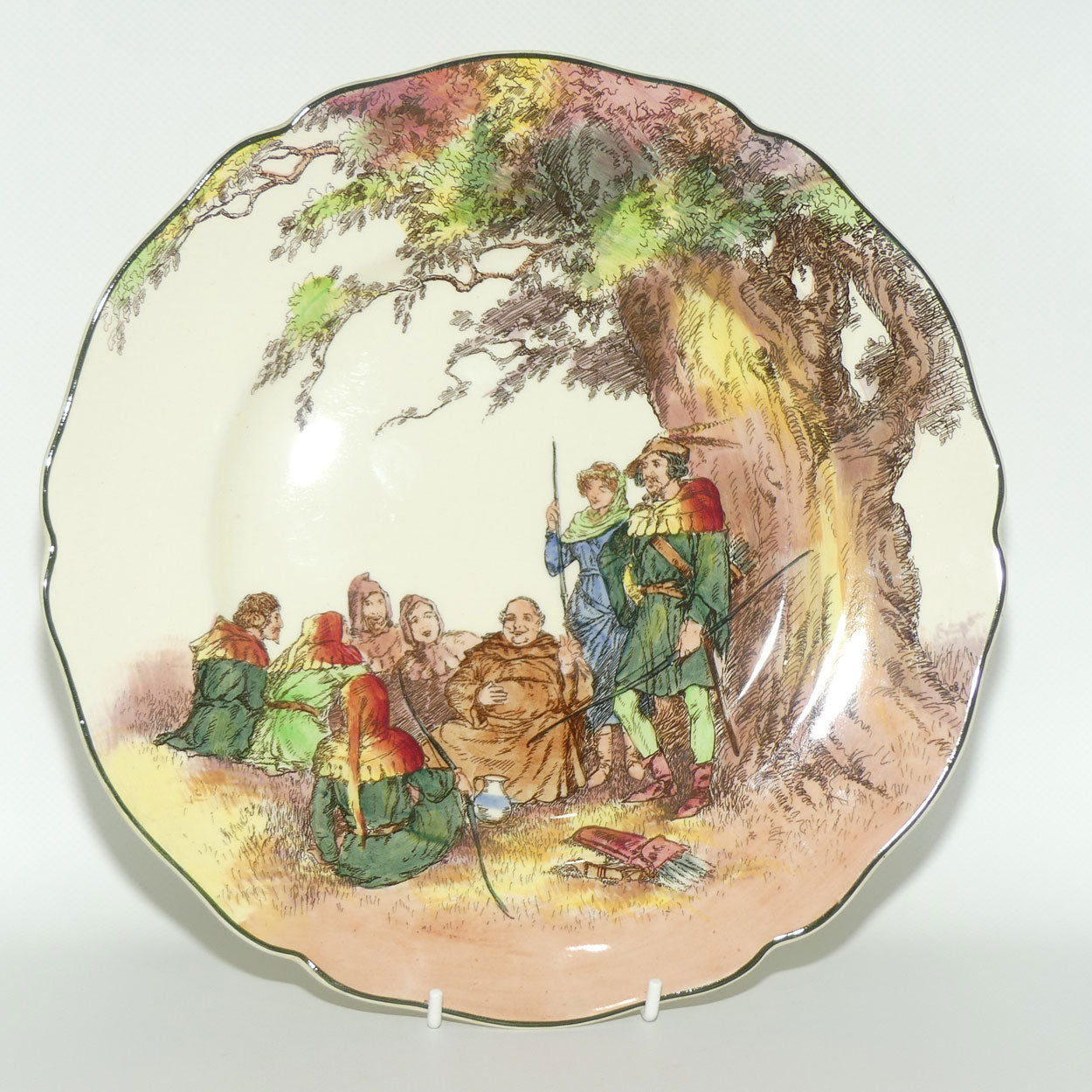 Royal Doulton Under the Greenwood Tree Leeds rack plate D6341 | #1 | Blue Main Marion
