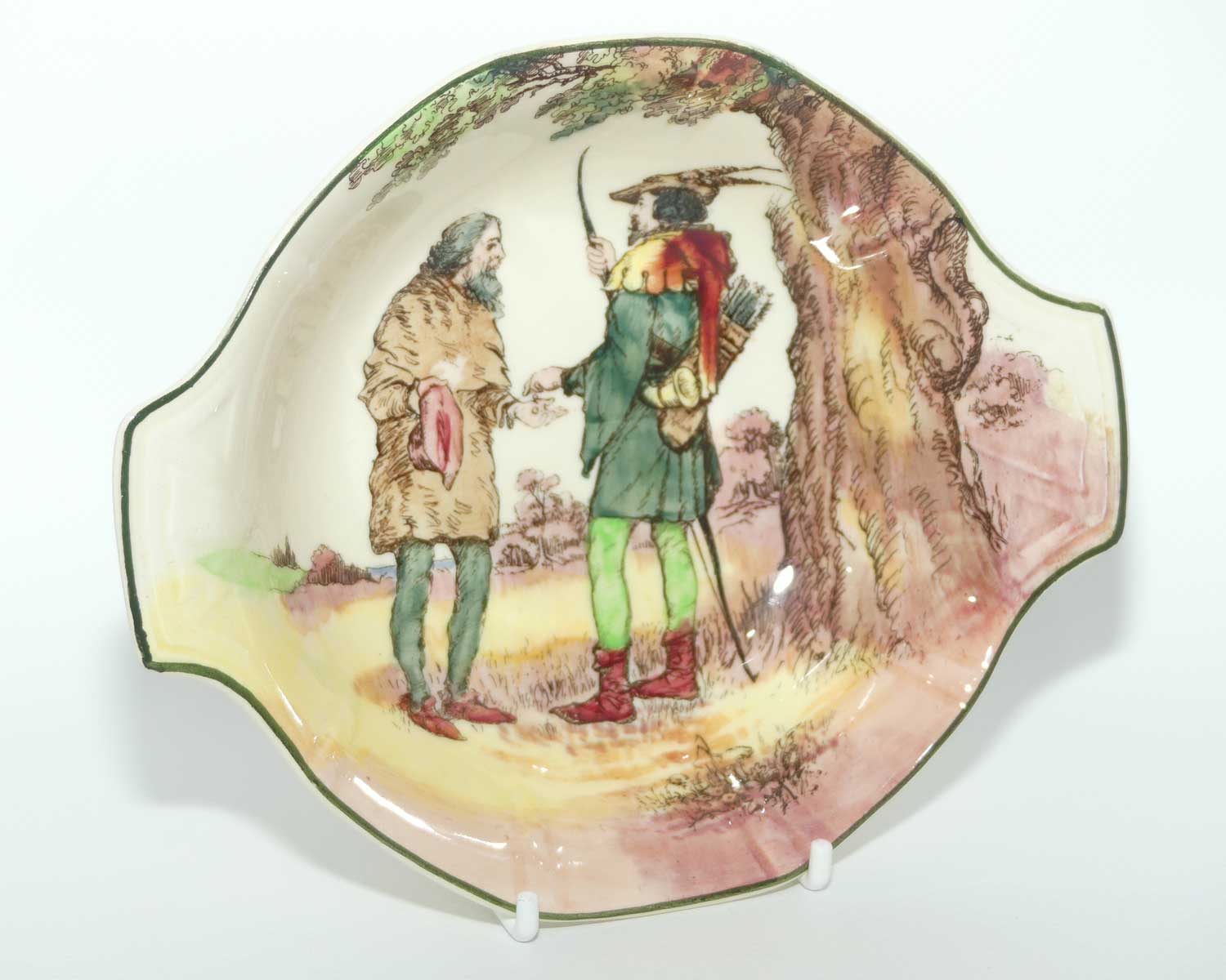 Royal Doulton Under the Greenwood Tree | Robin Hood tab handle bowl D6341