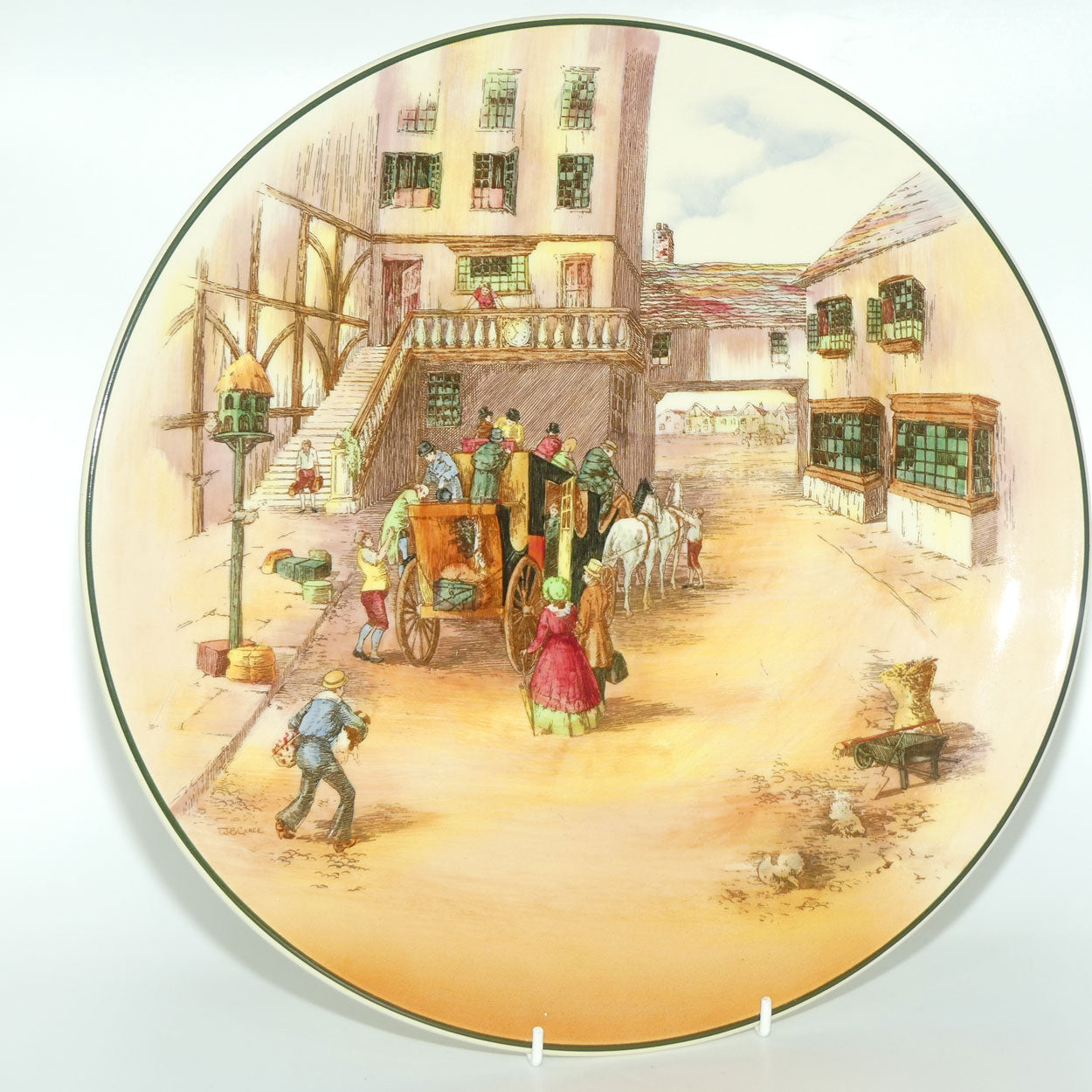 Royal Doulton Old English Coaching Scenes wall charger | D6393 | #1