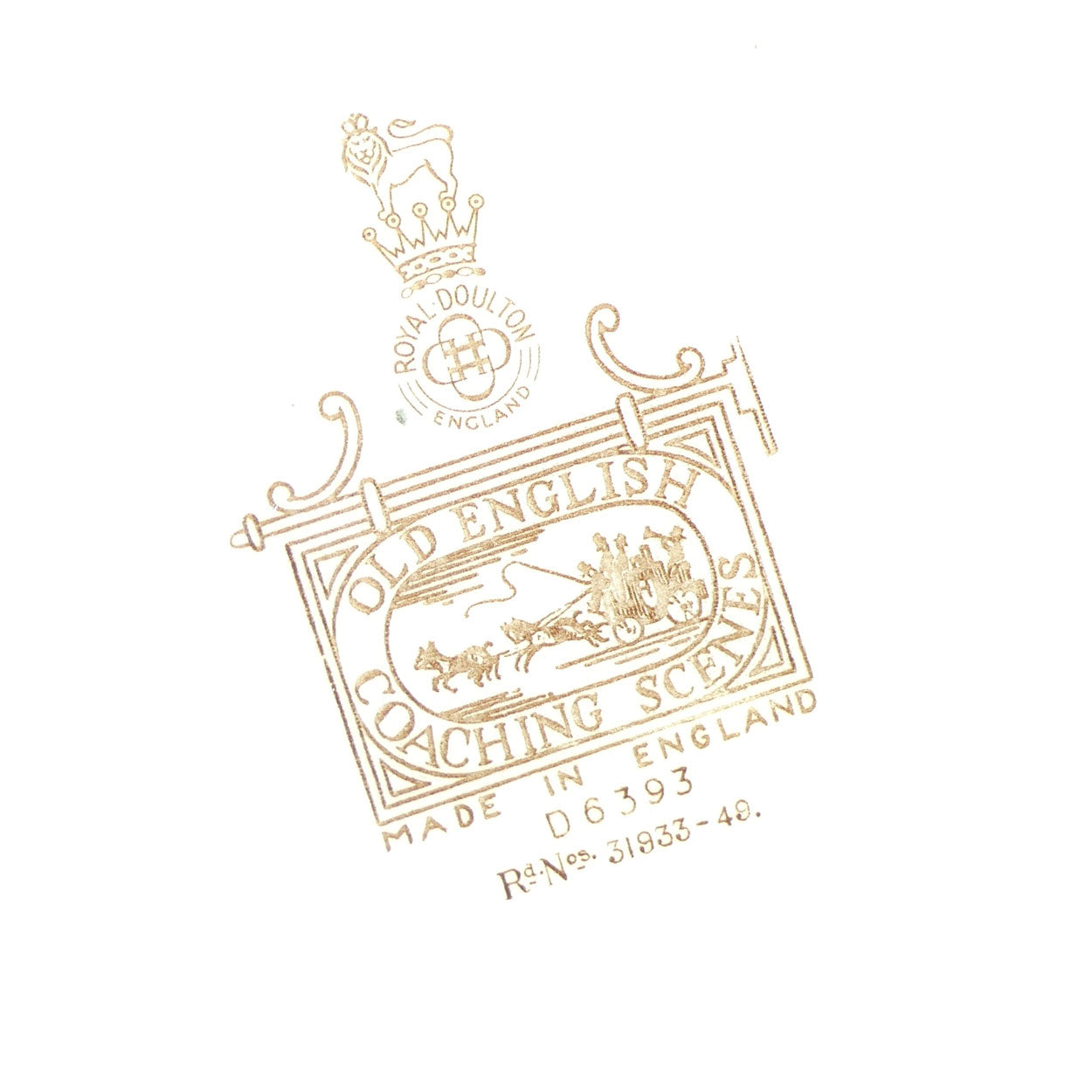 Royal Doulton Old English Coaching Scenes wall charger | D6393 | #1