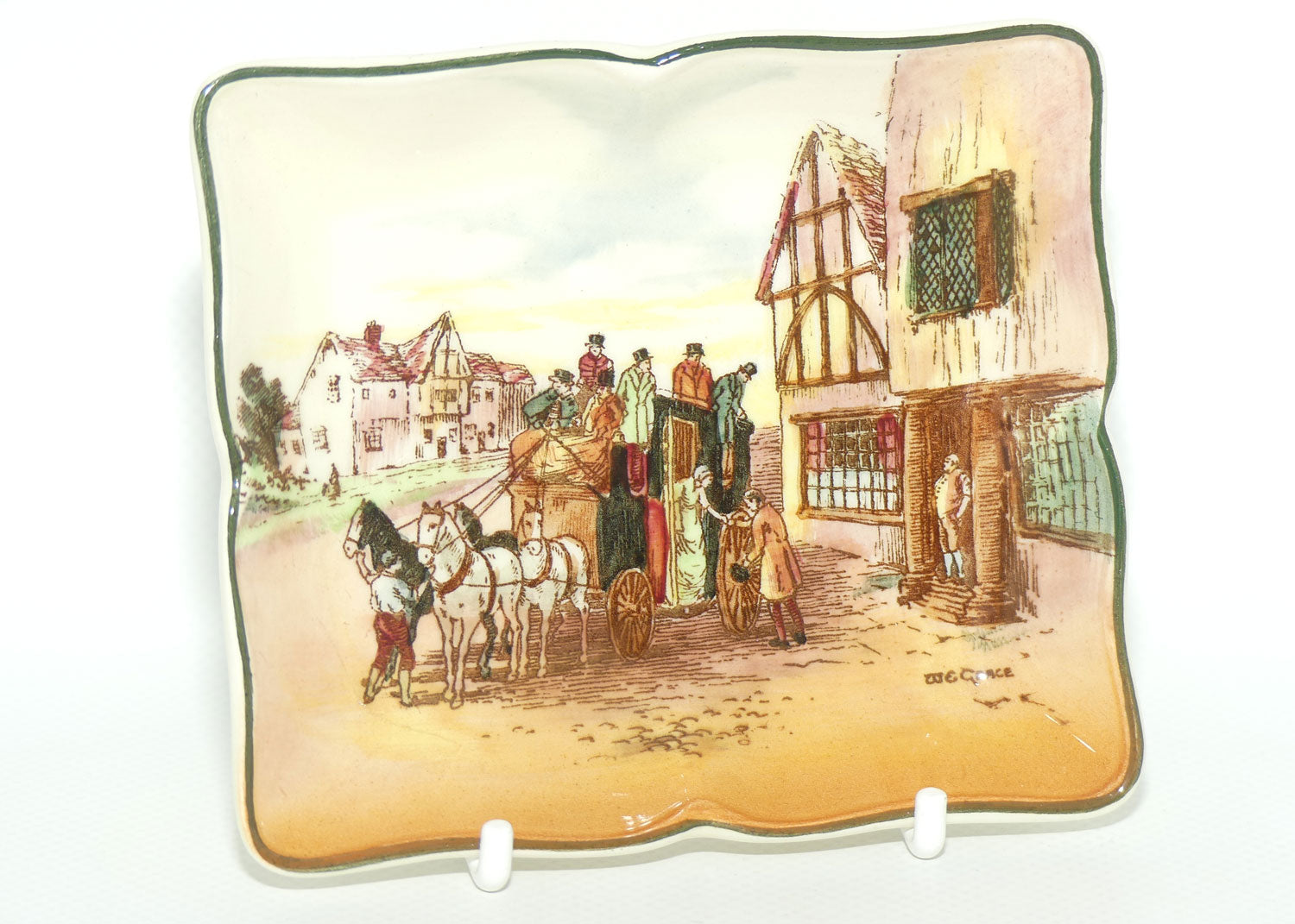 Royal Doulton Old English Coaching Scenes pin tray D6393 | #1