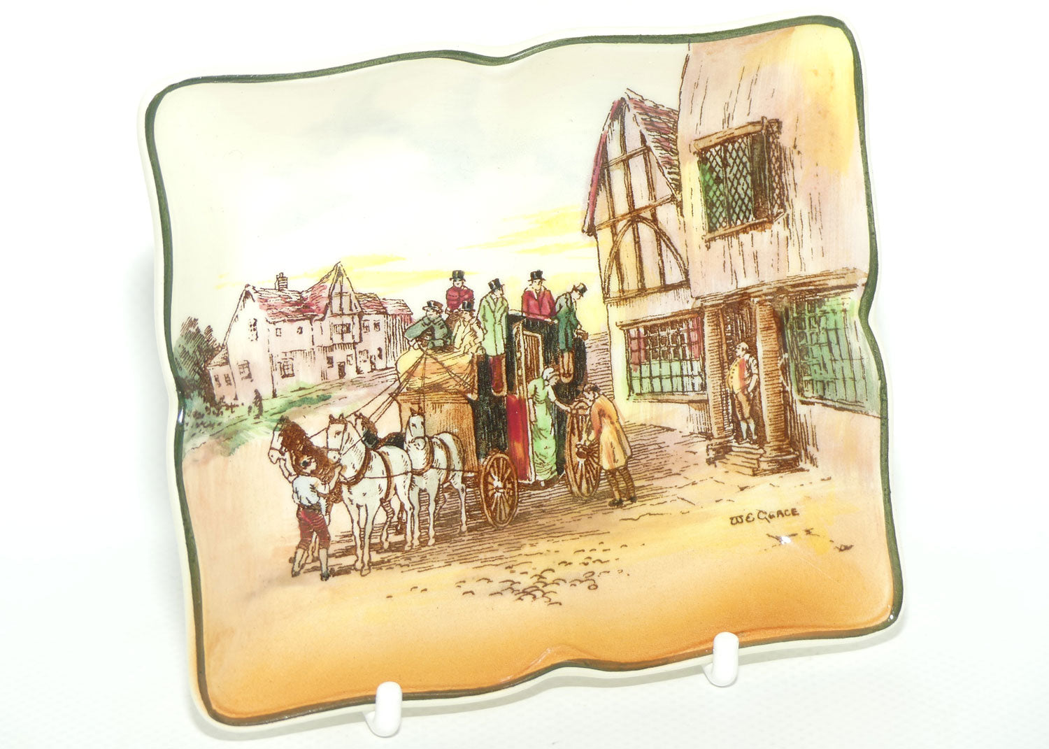 Royal Doulton Old English Coaching Scenes pin tray D6393 | #2
