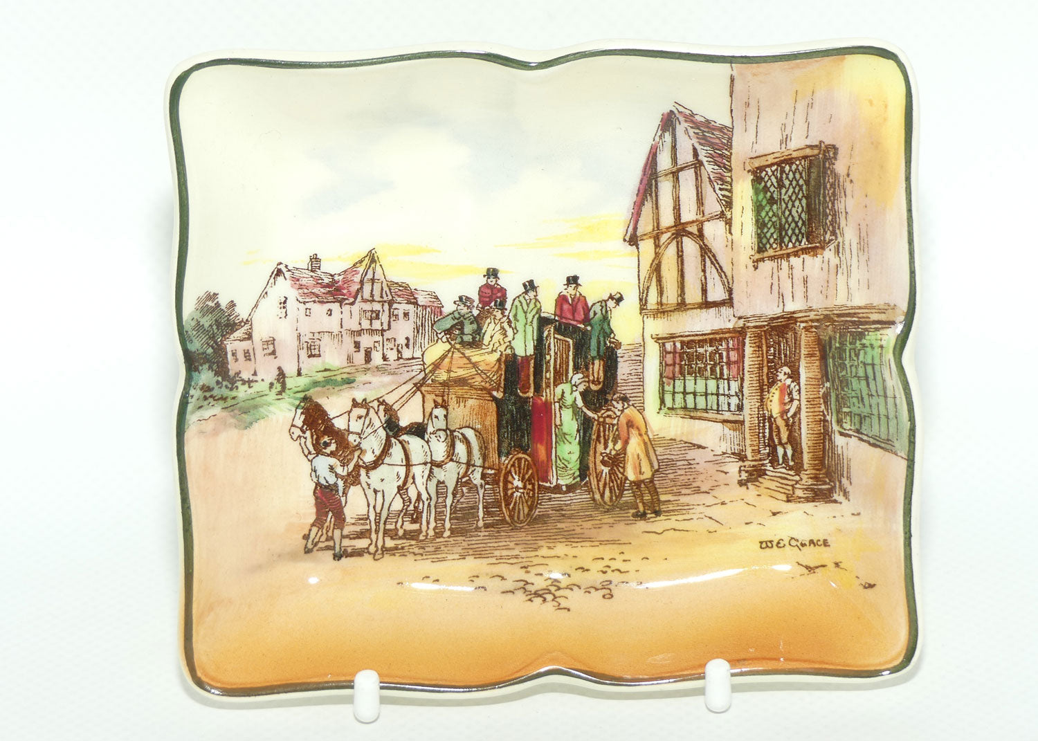 Royal Doulton Old English Coaching Scenes pin tray D6393 | #2