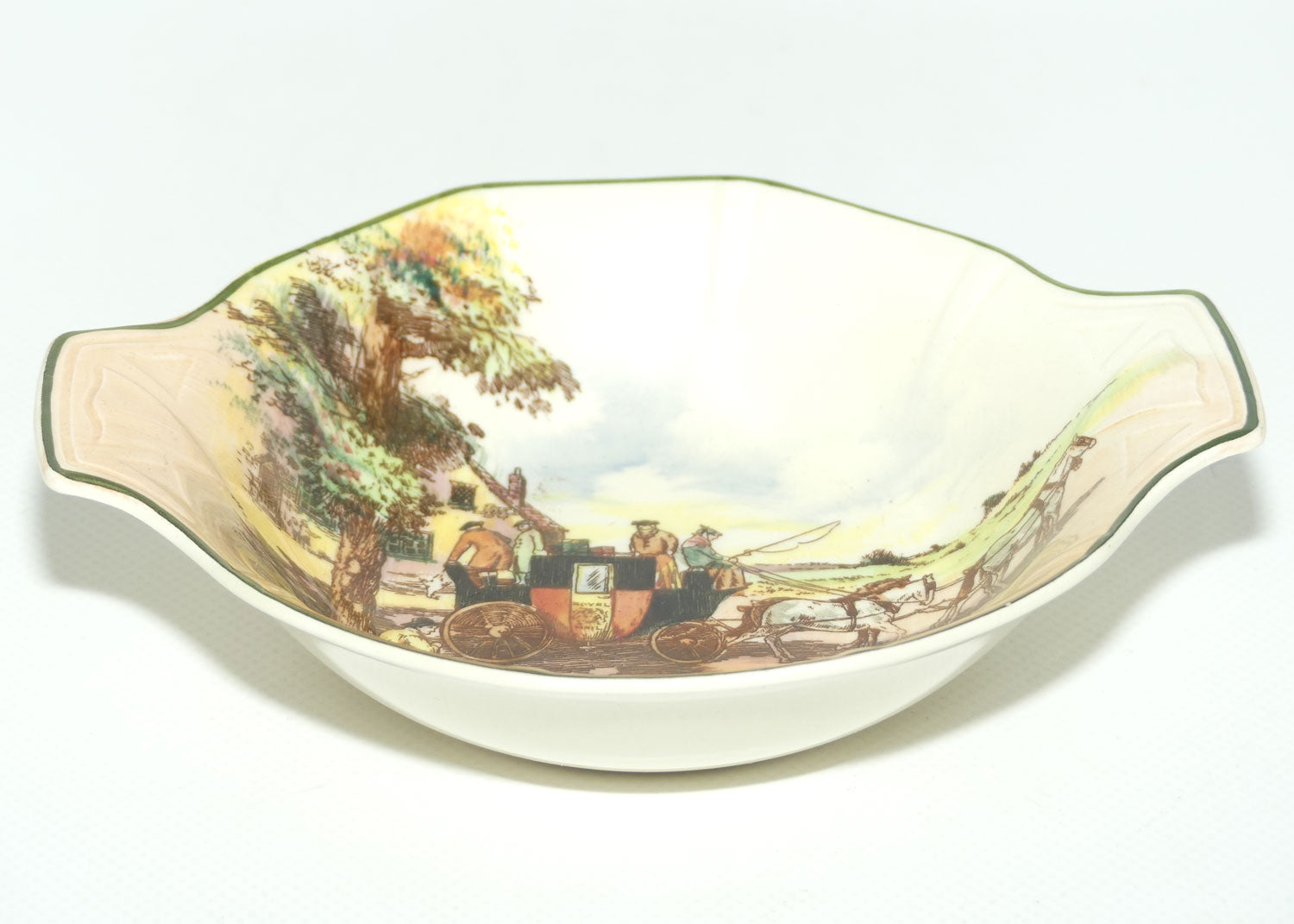 Royal Doulton Old English Coaching Scenes twin handle bowl | D6393